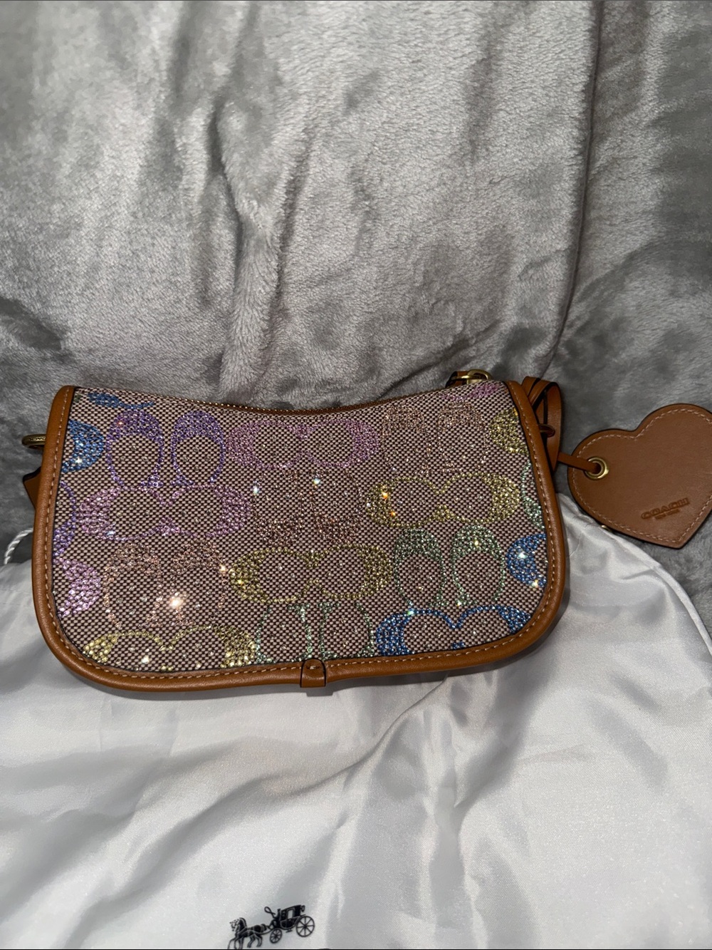 Coach swinger rainbow crystal-like new - Picture 7 of 15